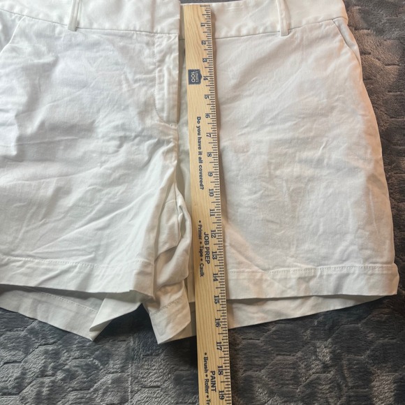 LOFT The Riviera Short White Cotton Stretch Chino Shorts Womens Size 12 495530 - Picture 7 of 8